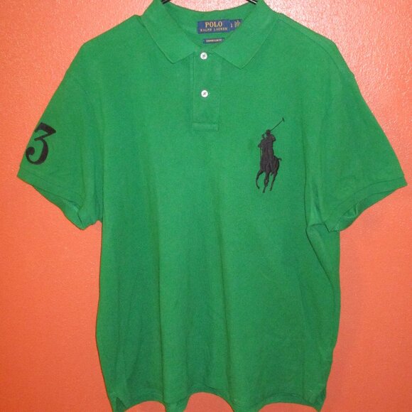 Polo Ralph Lauren Other - Polo Ralph Lauren Men Large Green Black Embroidered Chest Short Sleeve Shirt